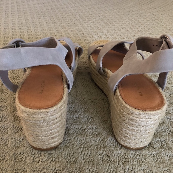 Halogen Emery Platform Espadrille Wedge (Gray) - Picture 4 of 5
